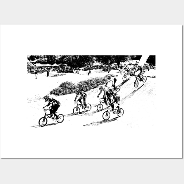 bmx race racing Wall Art by rickylabellevie